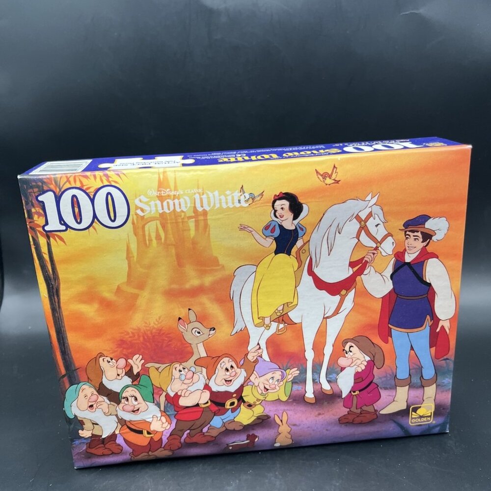 Vintage Golden Snow White & the Seven Dwarfs 100 Piece Puzzle New Sealed 5466-14